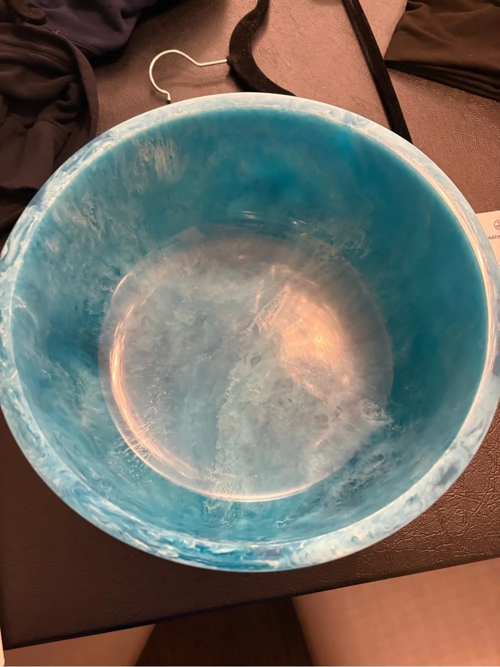 Jonathan Adler Turquoise Acrylic Como Bowl, New without box
